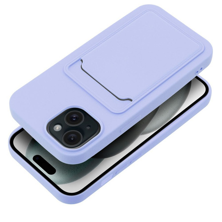 Futerał CARD CASE do IPHONE 15 fioletowy