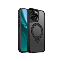 Nakładka Etteri Matt Mag Ring do iPhone 15 Pro Max 6,7" czarna