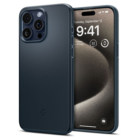 Spigen Thin Fit, Metallschiefer – iPhone 15 Pro Max