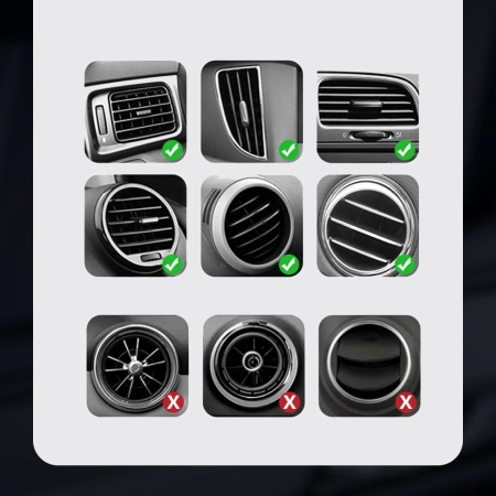 Baseus Cube grawitacyjny uchwyt samochodowy na kratkę wentylacyjną nawiew na telefon czarny (SUYL-FK01)