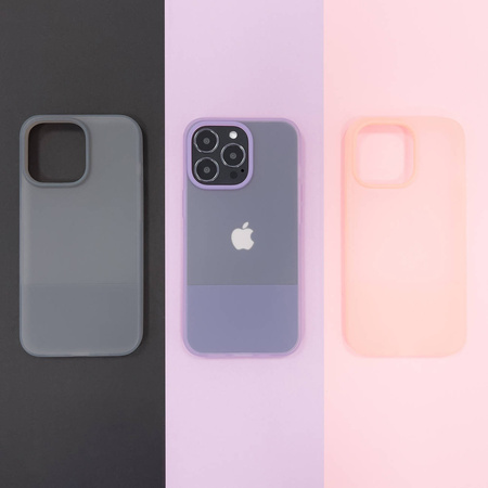 Kingxbar Plain Series Hülle für iPhone 13 Pro Max Silikonhülle lila
