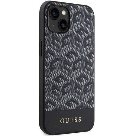 Original Case IPHONE 13 / 14 / 15 Guess Hardcase IML 4G MagSafe (GUHMP15SHGCFSEK) black