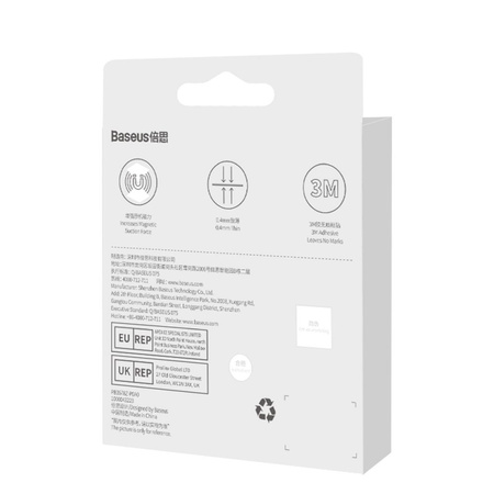 Baseus Halo Series Magnetring (2 Stück / Packung) silber (PCCH000012)
