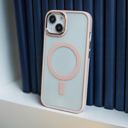 Nakładka Satin Clear Mag do iPhone 14 Pro 6,1&quot; różowa