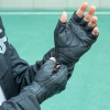 Rockbros 16220006004 XL Leder-Motorradhandschuhe – Schwarz
