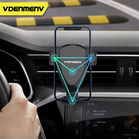 DENMEN UCHWYT SAMOCHODOWY KRATKA CZARNY DH09