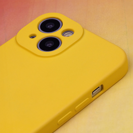 Nakładka Silicon do iPhone 15 Pro Max 6,7" żółty