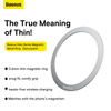 Baseus Halo Series magnetic ring (2 pcs / package) silver (PCCH000012)