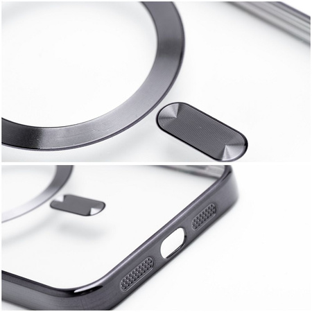 Futerał Electro Mag Cover kompatybilny z MagSafe do IPHONE 15 PLUS czarny