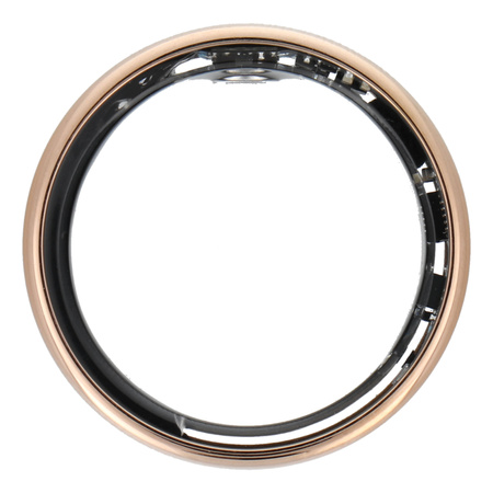 Smart Ring R11M- inteligentny pierścień ze stali ze stacją ładującą rozmiar 7 (17,3mm) złoty