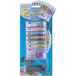 Eddy Toys - Banknoty i monety EUR do zabawy / gier 90 szt.