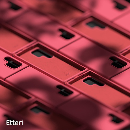 Nakładka Etteri Silicone Case do Samsung Galaxy S24 Ultra malinowa