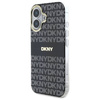 Etui DKNY Repeat Texture Pattern With Stripe na iPhone 16 - czarne