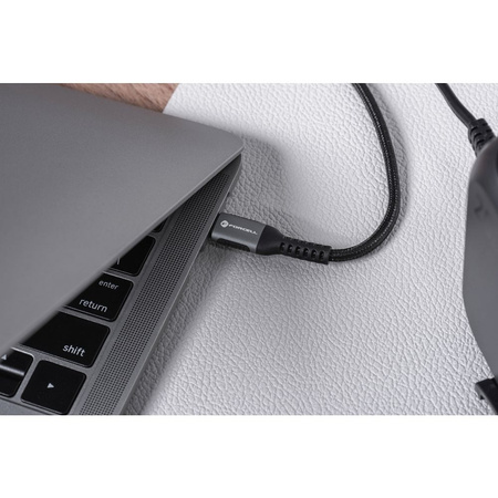 FORCELL F-ENERGY C260 kabel Typ C do Typ C QC4.0 PD 5A 100W Cafule 3 m czarny