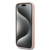Karl Lagerfeld KLHMP15LPKHPORPP iPhone 15 Pro 6.1" hardcase różowy/pink Leather Monogram Metal Logo