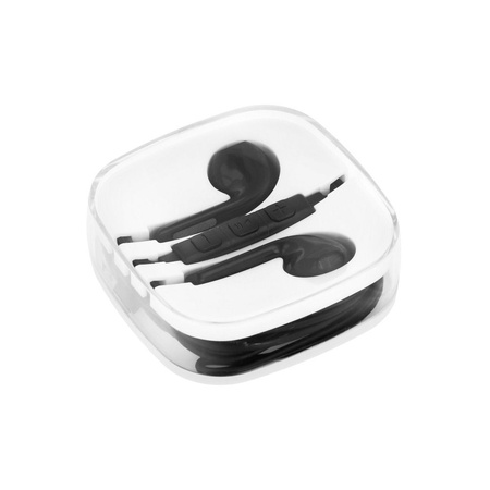 Zestaw słuchawkowy / słuchawki Stereo do Apple iPhone Jack 3,5mm NEW BOX czarny HR-ME25