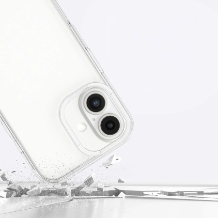 AmazingThing Minimal Case for iPhone 16 Plus Silicone Case - Transparent
