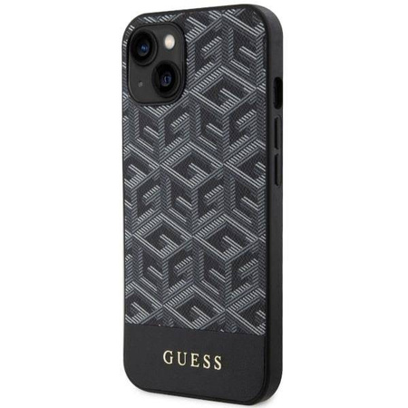 Guess GUHMP14SHGCFSEK iPhone 14 6.1&quot; schwarz/schwarz Hardcase GCube Stripes MagSafe
