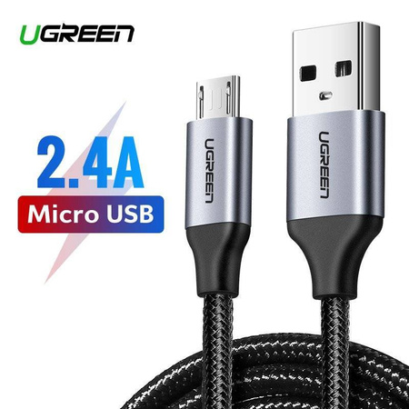 UGREEN micro USB Cable QC 3.0 2.4A 1.5m (Black)