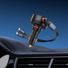 Baseus Enjoyment USB-A car charger with USB-C / Lightning 60W cable - black