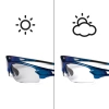 Okulary rowerowe Rockbros 10069 fotochromowe UV400 - niebieskie
