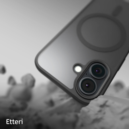 Nakładka Etteri Matt Mag do iPhone 16 6,1" czarna
