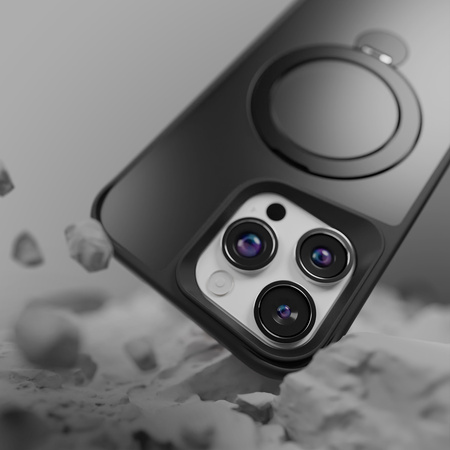 Nakładka Etteri Matt Mag Ring do iPhone 14 Pro 6,1" czarna