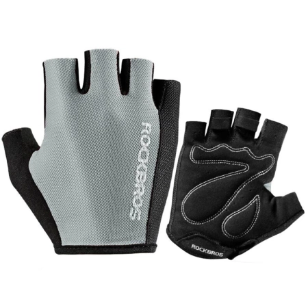 Rockbros S099GR cycling gloves, size M - gray