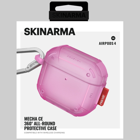 Etui Skinarma Mecha CE do AirPods 4 fuksja