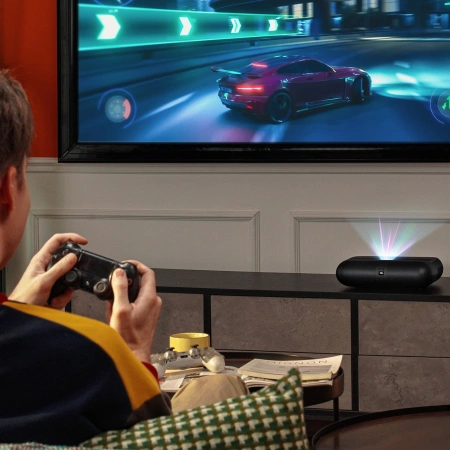 Yaber K300s Multimedia-Laser-RGB-FullHD-1080p-Projektor mit JBL-Lautsprechern – Schwarz