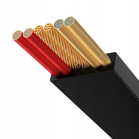 Baseus Bright Mirror 2 einziehbares Kabel 3in1 USB Typ A - micro USB + Lightning + USB Typ C 66W 1.1m schwarz (CAMJ010101)