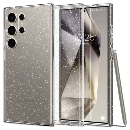 Spigen Liquid Crystal case for Samsung Galaxy S24 Ultra - transparent and glitter