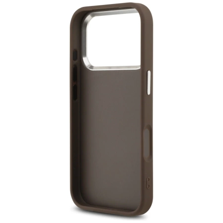 Guess 4G Big 4G Classic Logo case for iPhone 17 Pro brown - silver