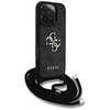 Original Case IPHONE 16 PRO MAX Guess 4G Big Logo Cord Stap Crossbody black