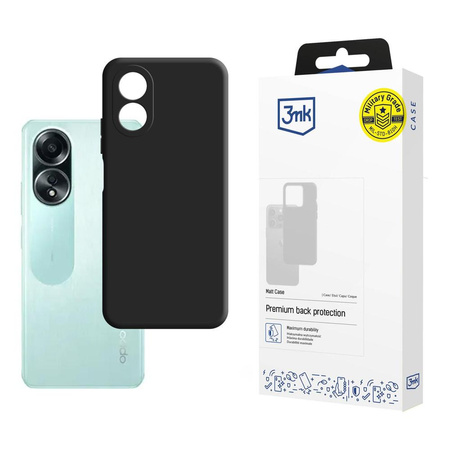 3mk Matt Hülle für Oppo A58 4G - Schwarz