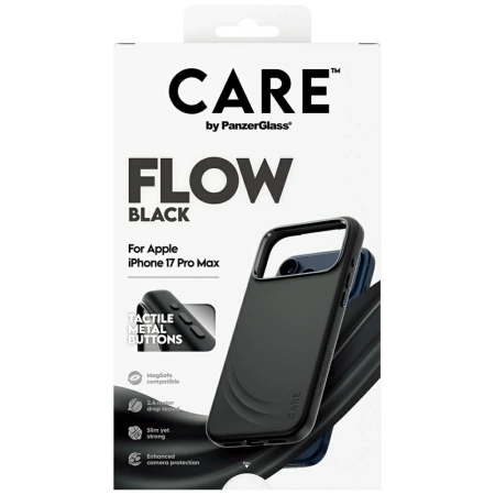 CARE by PanzerGlass Feature FLOW MagSafe Case for iPhone 17 Pro Max - Black