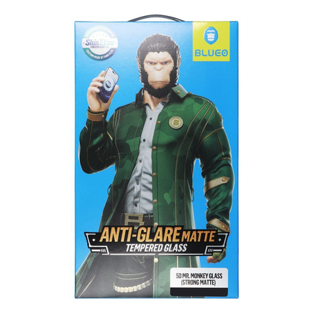 Szkło Hartowane 5D Mr. Monkey Glass - Apple iPhone 12 / 12 Pro czarny (Strong Matte)