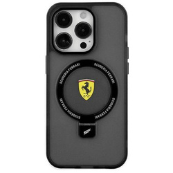 Oryginalne Etui IPHONE 14 PLUS / 15 PLUS Ferrari Hardcase Ring Stand 2023 Collection MagSafe (FEHMP15MUSCAK) czarne