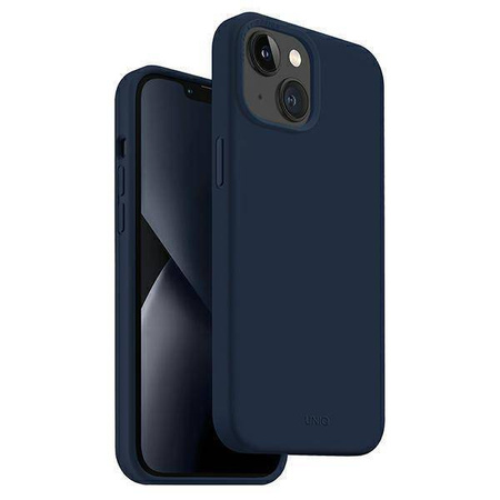 Uniq Hülle Lino iPhone 14 Plus 6.7&quot; blau/marineblau