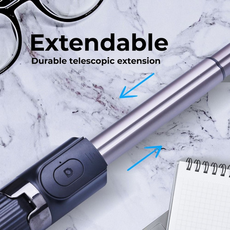Zestaw / uchwyt selfie z pilotem na bluetooth tripod GIMBAL stabilizator czarny SSTR-L08