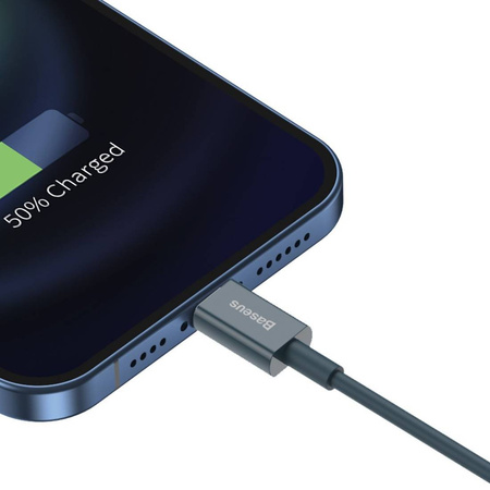 Baseus Superior kabel USB - Lightning 2,4A 2 m Niebieski (CALYS-C03)