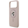 Karl Lagerfeld Silicone Karl&amp;Choupette Ring MagSafe Case for iPhone 17 Pro Max - Pink