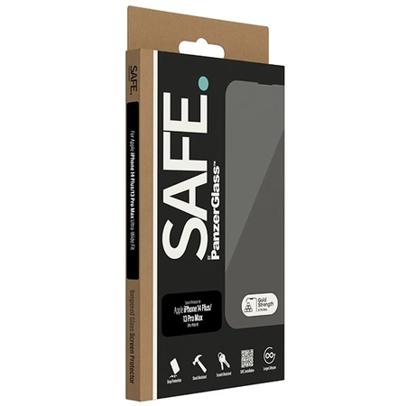 SAFE by PanzerGlass Ultra-Wide Fit gehärtetes Glas für iPhone 14 Plus / 13 Pro Max