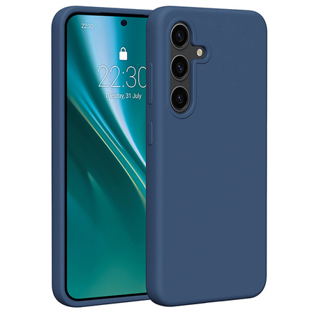 Nakładka Etteri Silicone Case do Samsung Galaxy S24 ciemnoniebieska