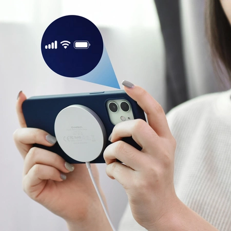Choetech induktives Ladegerät 15W mit USB C Kabel weiß (T518-F)