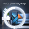 Lampa LED Ring Stream RGB pierścieniowa 13 cali z uchwytem na telefon + statyw