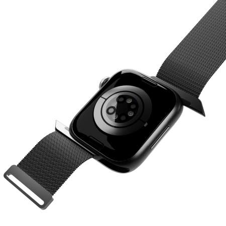 Puro &#39;MILANESE&#39; Watch für Apple Watch 42-44-45-49m, schwarz