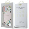 Etui IPHONE 16 Guess Grained Printed Flower Pattern MagSafe różowe