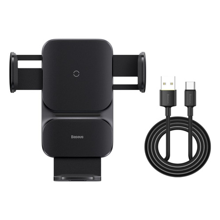 Baseus Wisdom induction charger car phone holder for sticky note black (CGZX000001)