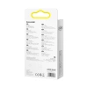 Baseus Tungsten Gold kabel USB-A - USB-C 480Mb/s 100W 1m czarny (CAWJ000001)